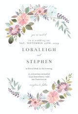 Soft Floral - Wedding Invitation